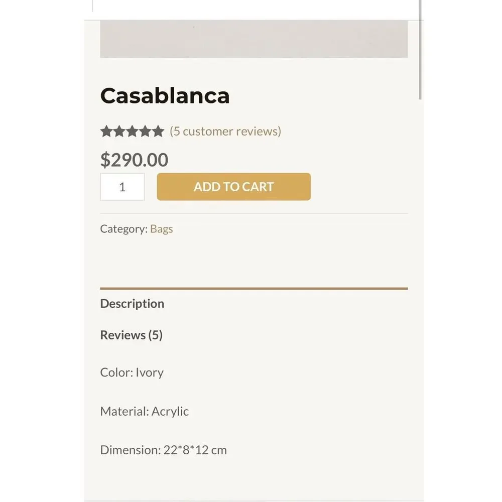 Ramla casablanca ivory